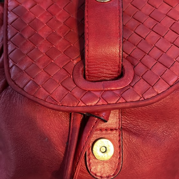 BOTTEGA VENETA RED BACKPACK - Picture 9 of 17